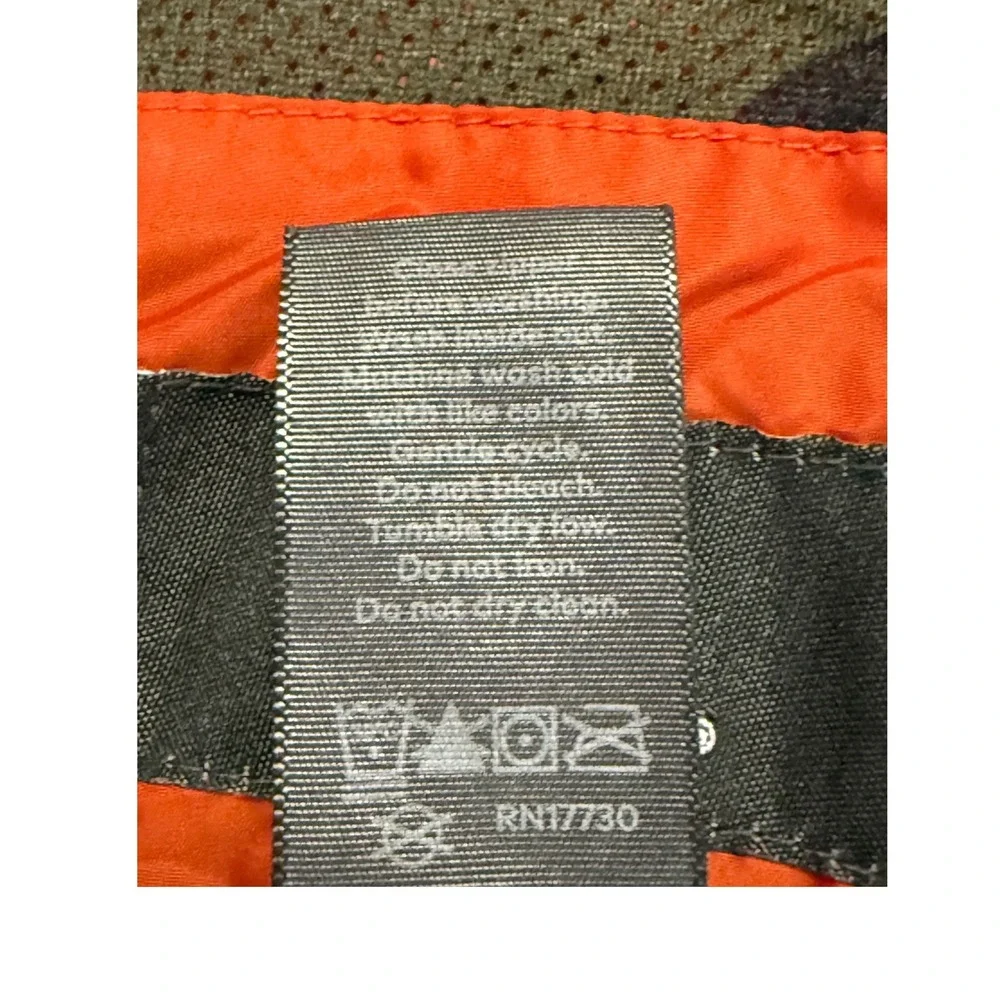 Champion C9 Kids Orange Hooded Windbreaker Jacket Camo Mesh Lining Size M 8-10